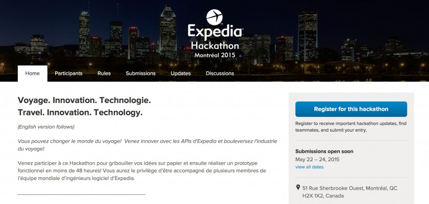 Expedia Hackathon Montreal