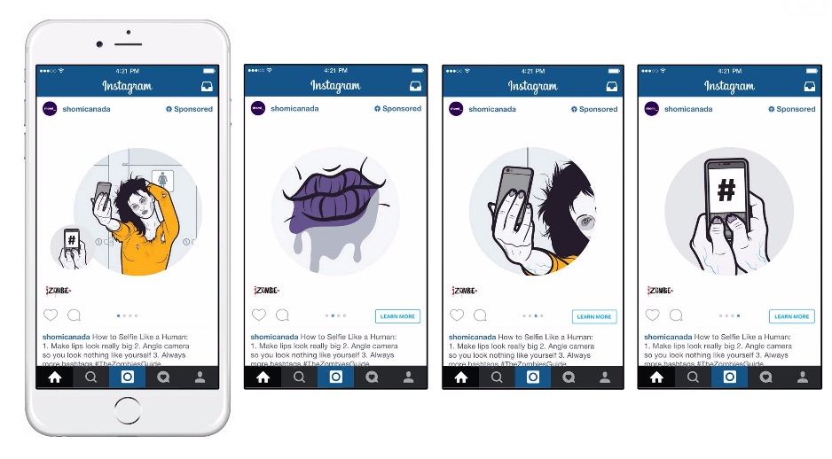 iZombie - Shomi Canada - Instagram - Publicite Carrousel