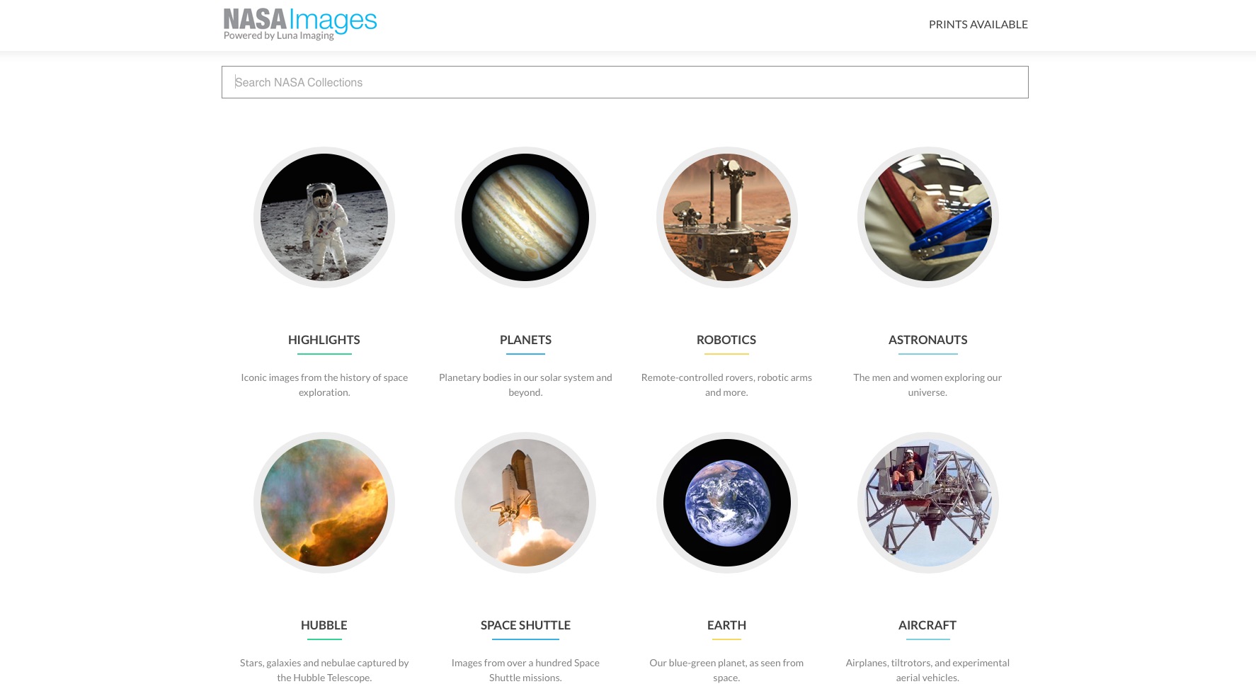 Bibliotheque images - NASA - Luna Imaging