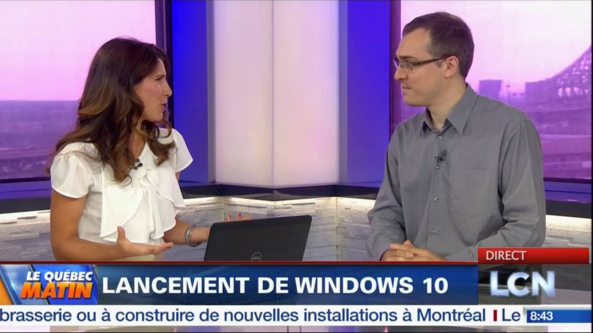 Lancement de Windows 10 Entrevue Benoit Chamontin LCN Geeks and Com