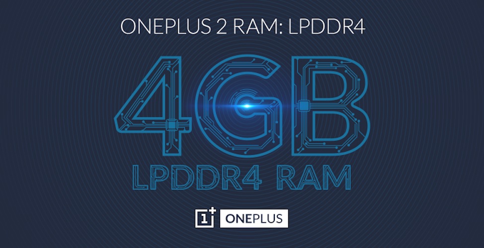 OnePlus 2 - 4 Go LPDDR4 Ram