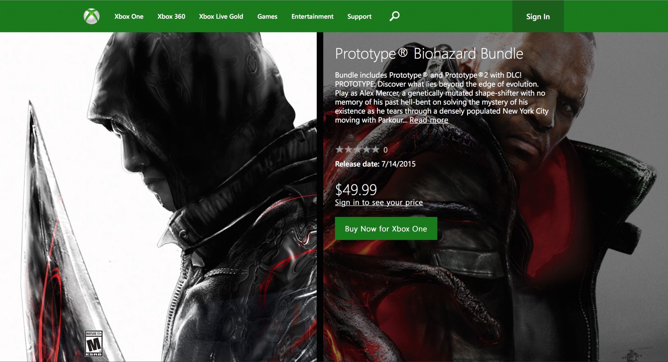 Prototype 1 & 2 vendus en bundle sur Xbox One dès aujourd'hui | Geeks ...