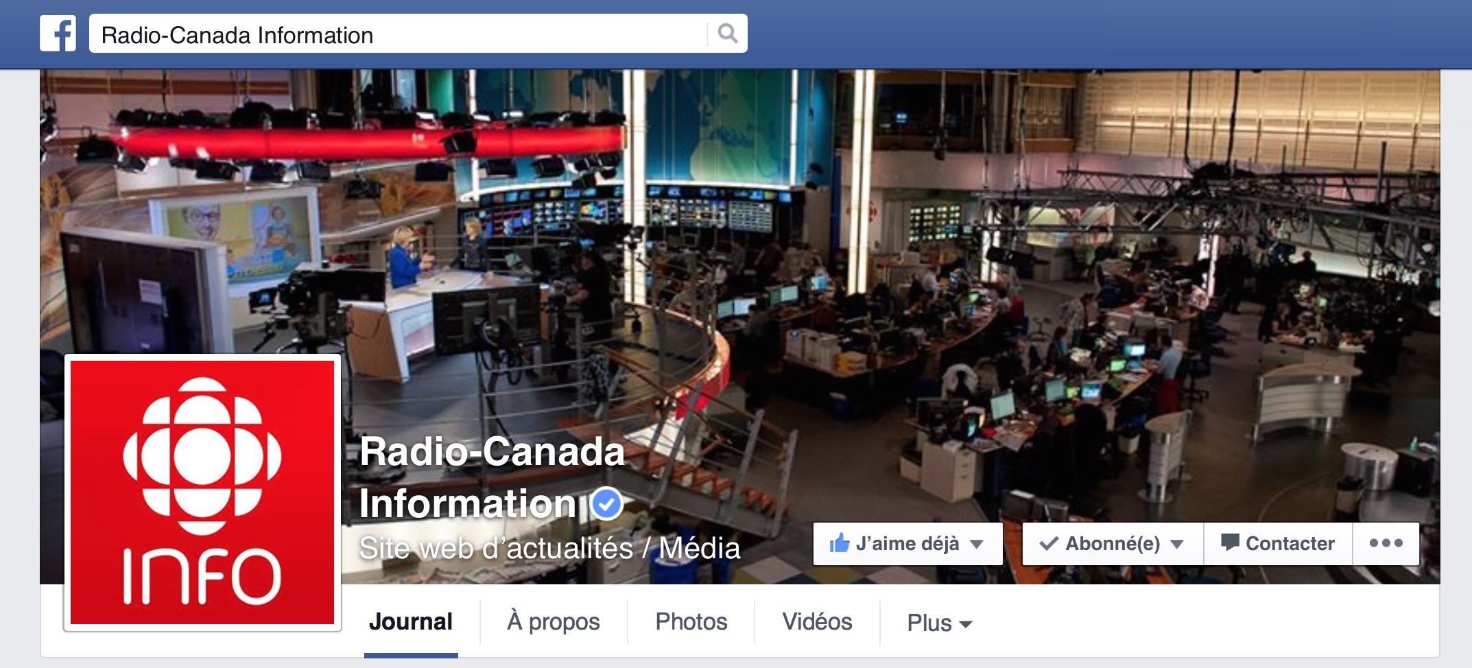 Facebook Radio Canada Information