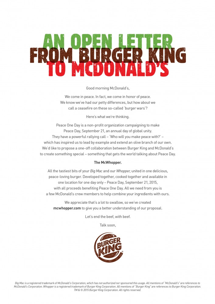 Lettre Burger King
