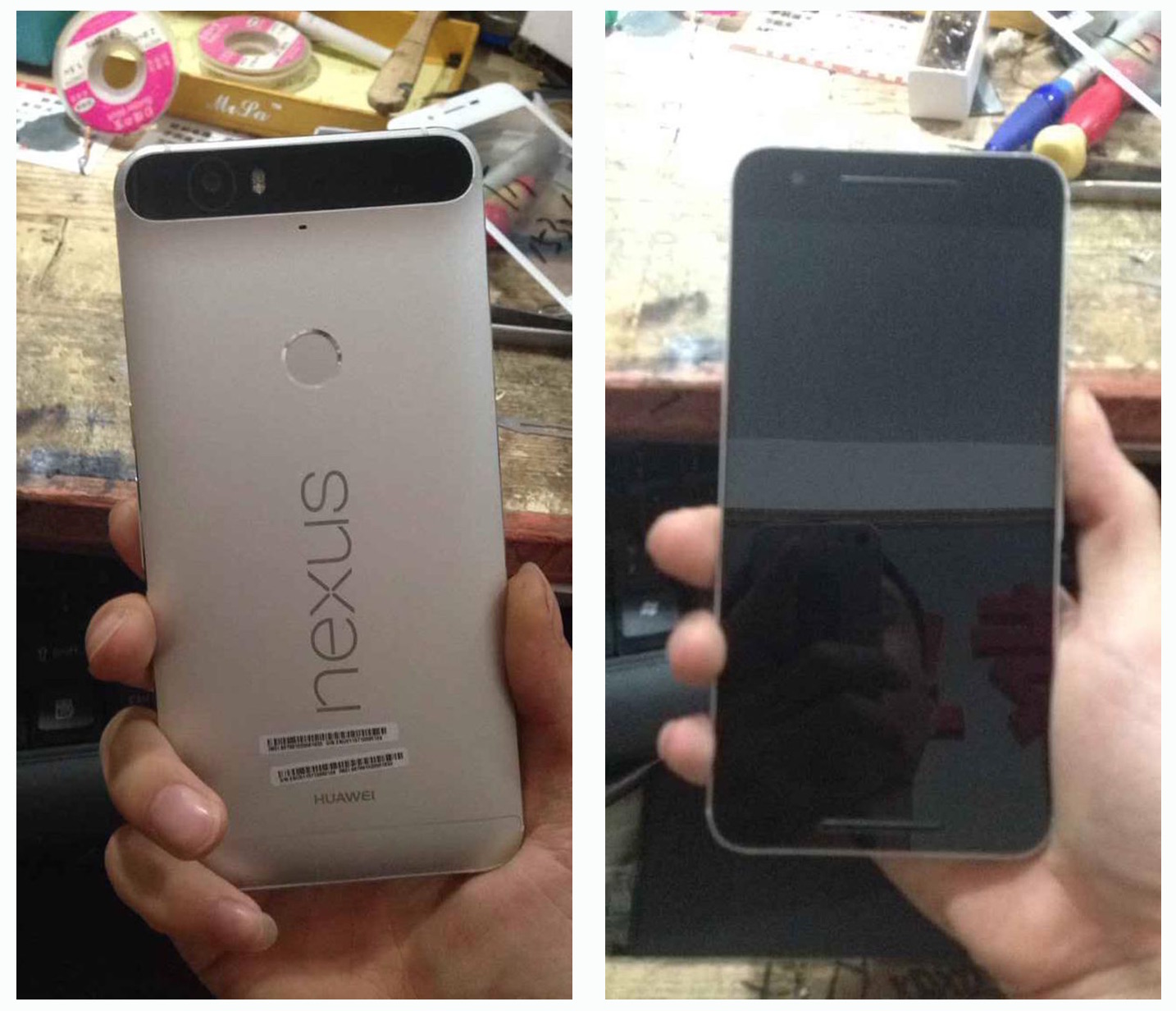 Nexus 6 Huawei - Google - Fuite Avant Arriere
