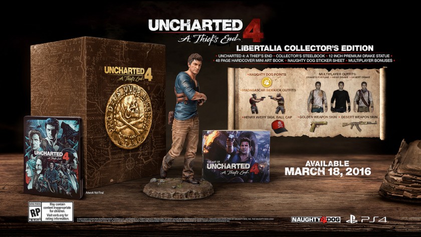 Uncharted 4 A Thief End Libertalia Collector Edition