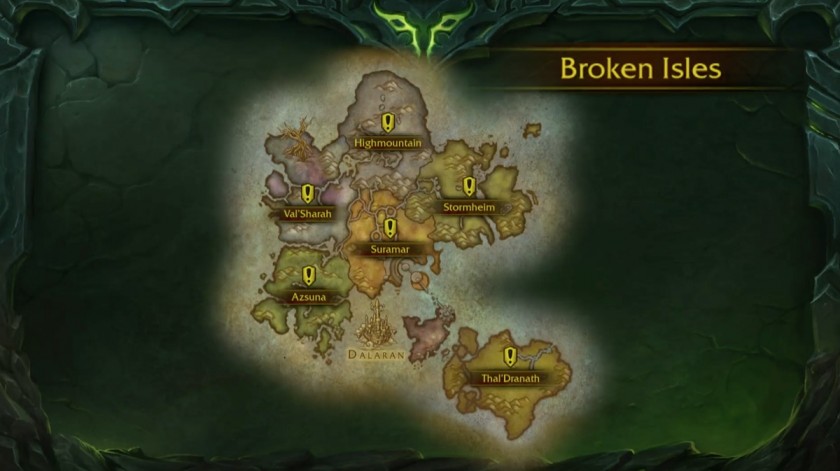 World of Warcraft Legion Broken Islands