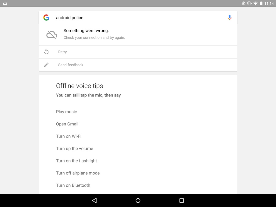 Google Now Offline