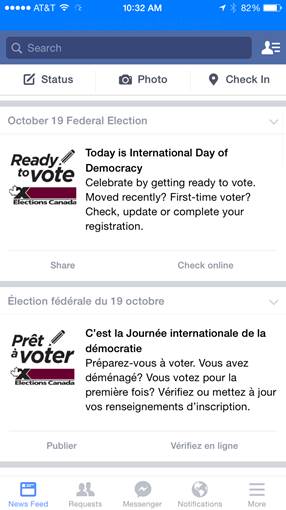 Publicite Elections Canada 2015