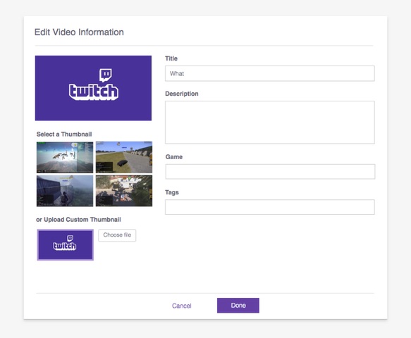 Twitch - Upload Direct