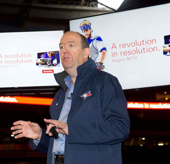 Guy Laurence, CEO de Rogers, lors de l'annonce du 4K et du service Internet Gigabit de l'opérateur