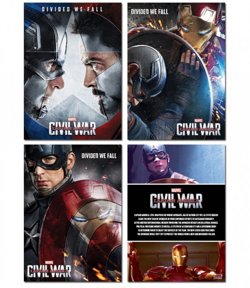 Captain America Civil War Multi Poster