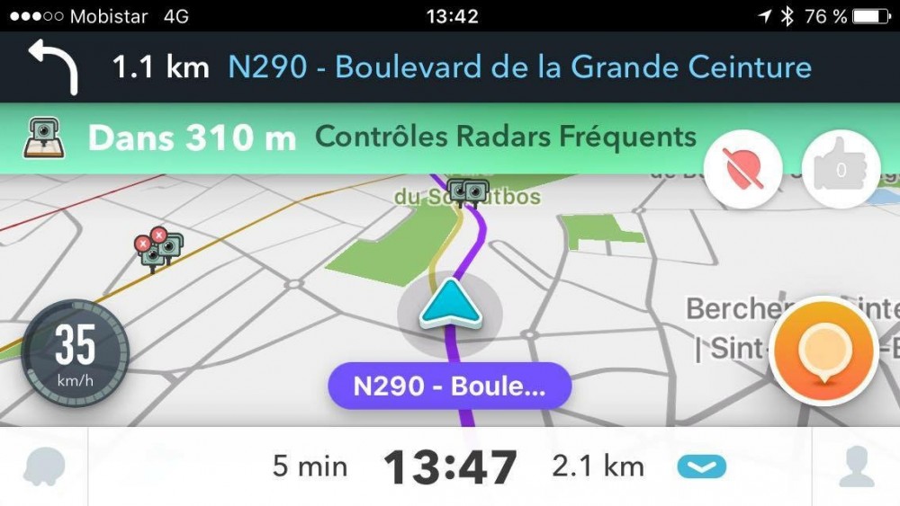 Waze - Limite de Vitesse - 01