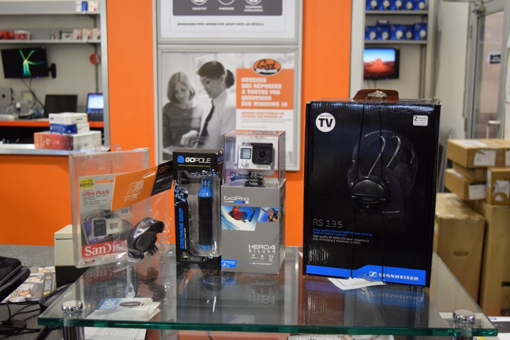 GoPro Hero 4 et Sennheiser RS 135