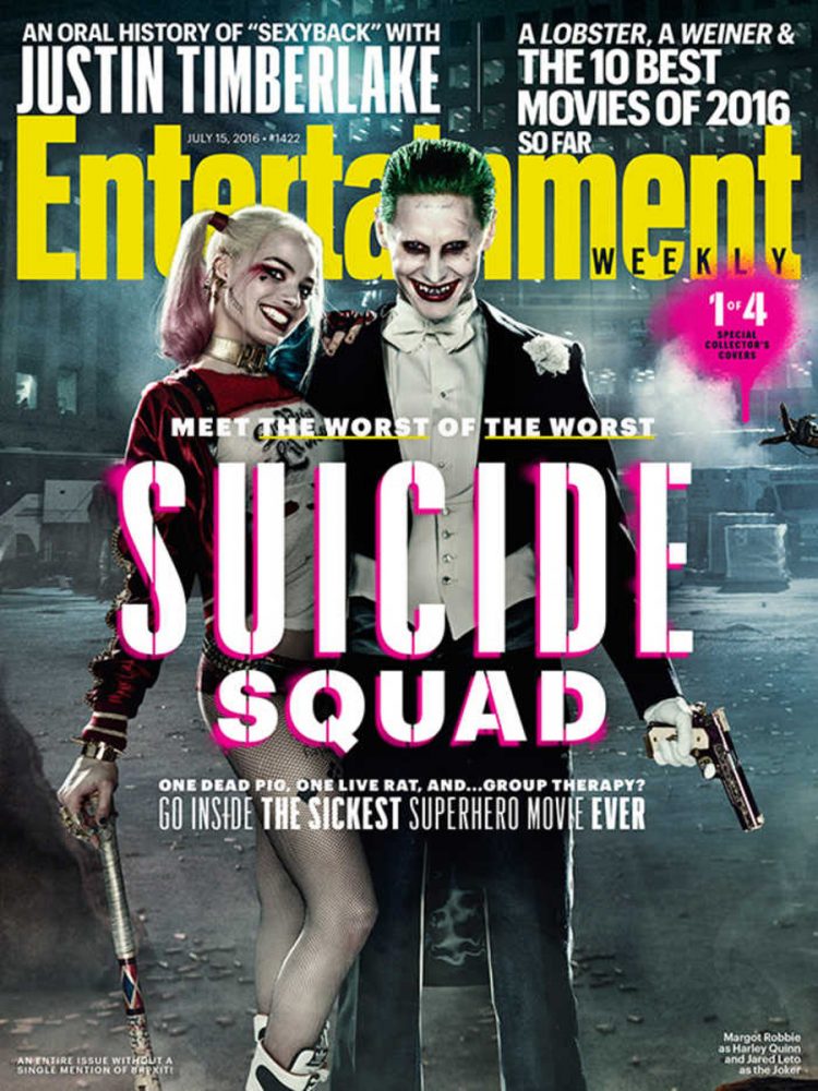 Suicide Squad Entertainment Weekly Joker Harley Quinn
