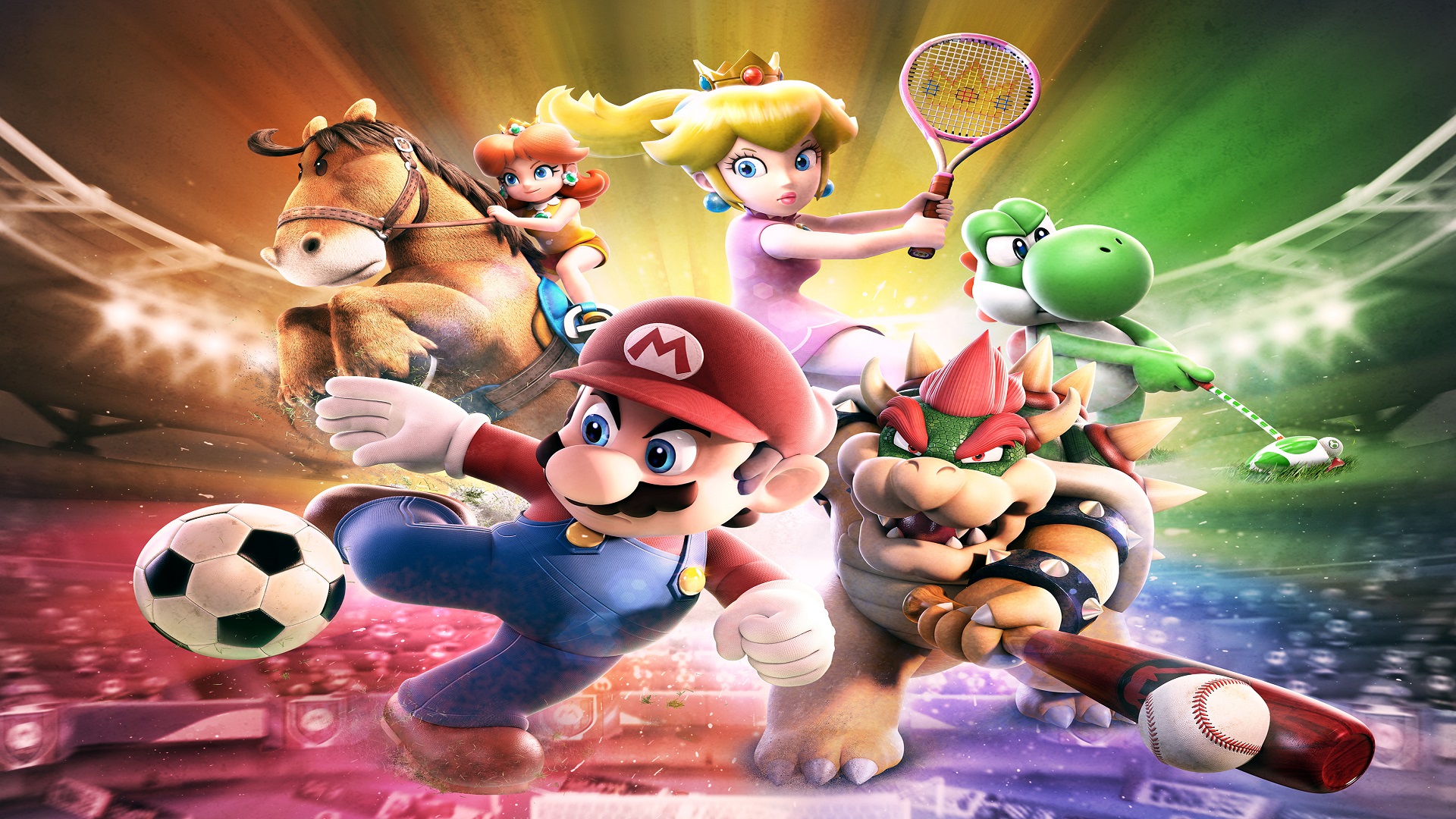 Музыка из игр mario. Грибное королевство Марио. Mario Sports Superstars Nintendo 3ds. Mario Party Superstars.