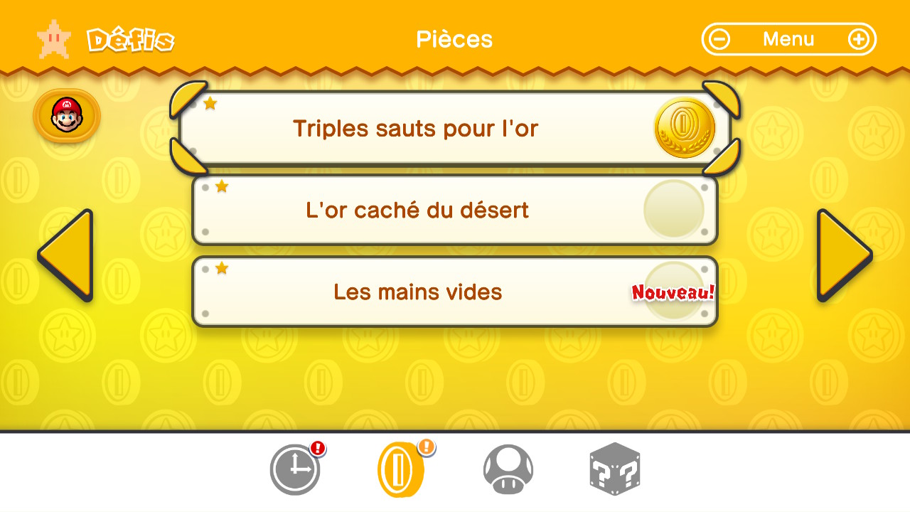 New Super Mario Bros. U Deluxe - Défis 1