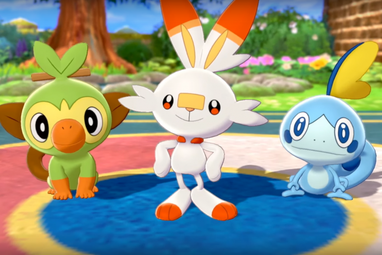 Three starters Pokémon