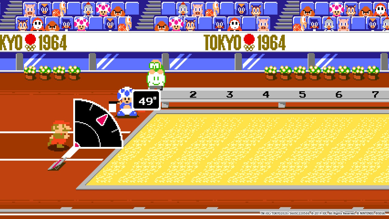 Mario et Sonic Saut en Longueur