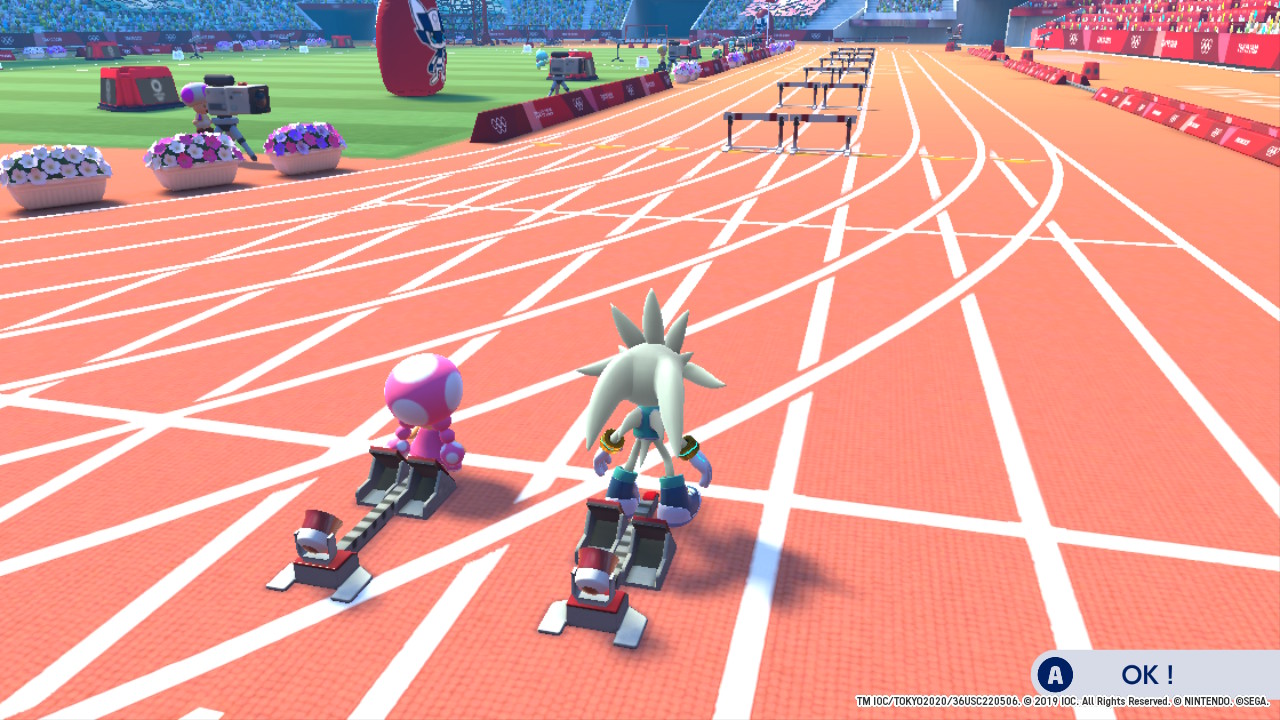 Mario et Sonic Course Haies