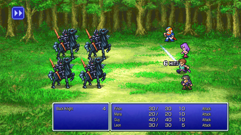 Final Fantasy Pixel Remaster combat