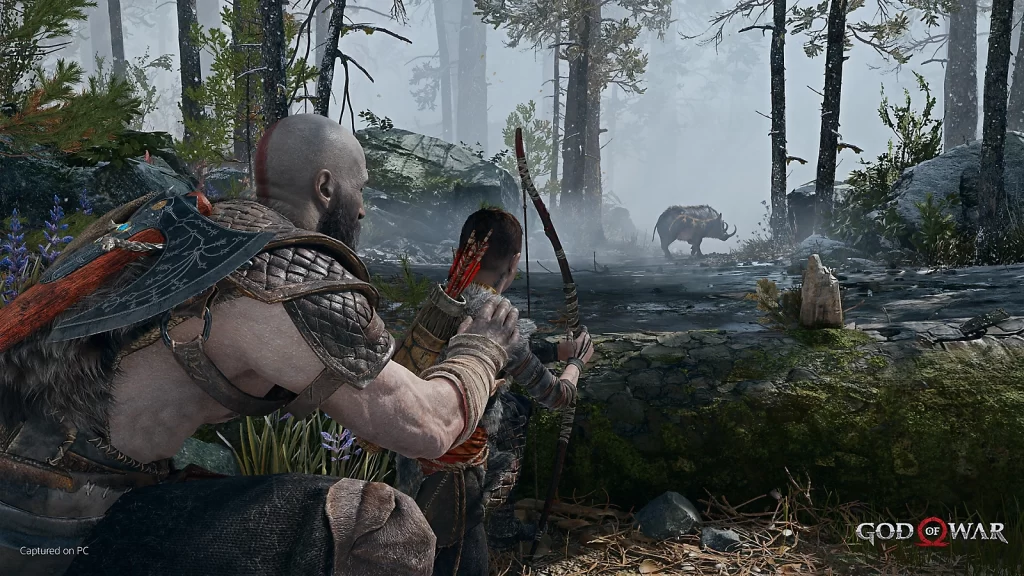 Kratos et son fils God Of War PC