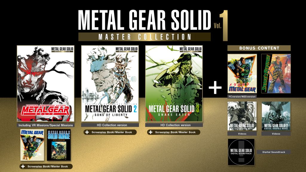 Tout ce qui est inclut dans la première compilation - Metal Gear Solid Vol. 1 Master Collection