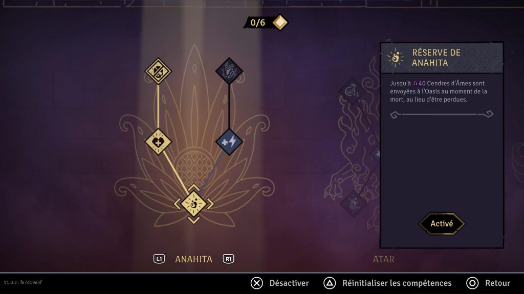 L'arbre de compétence - The Rogue Prince of Persia