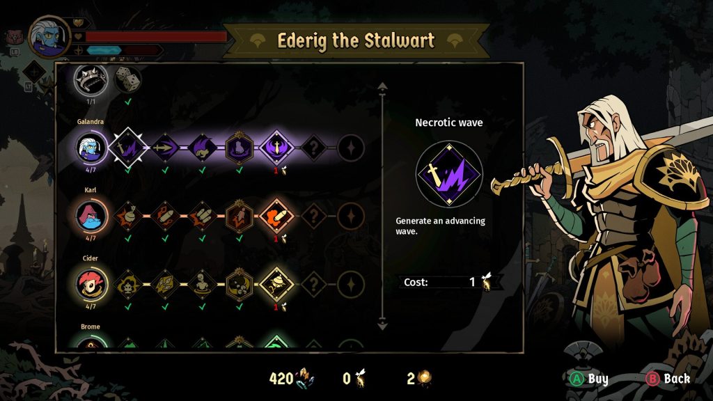 L'arbre de compétences - Absolum